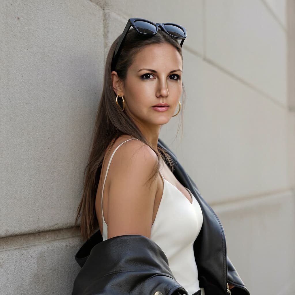 Slip dress moto