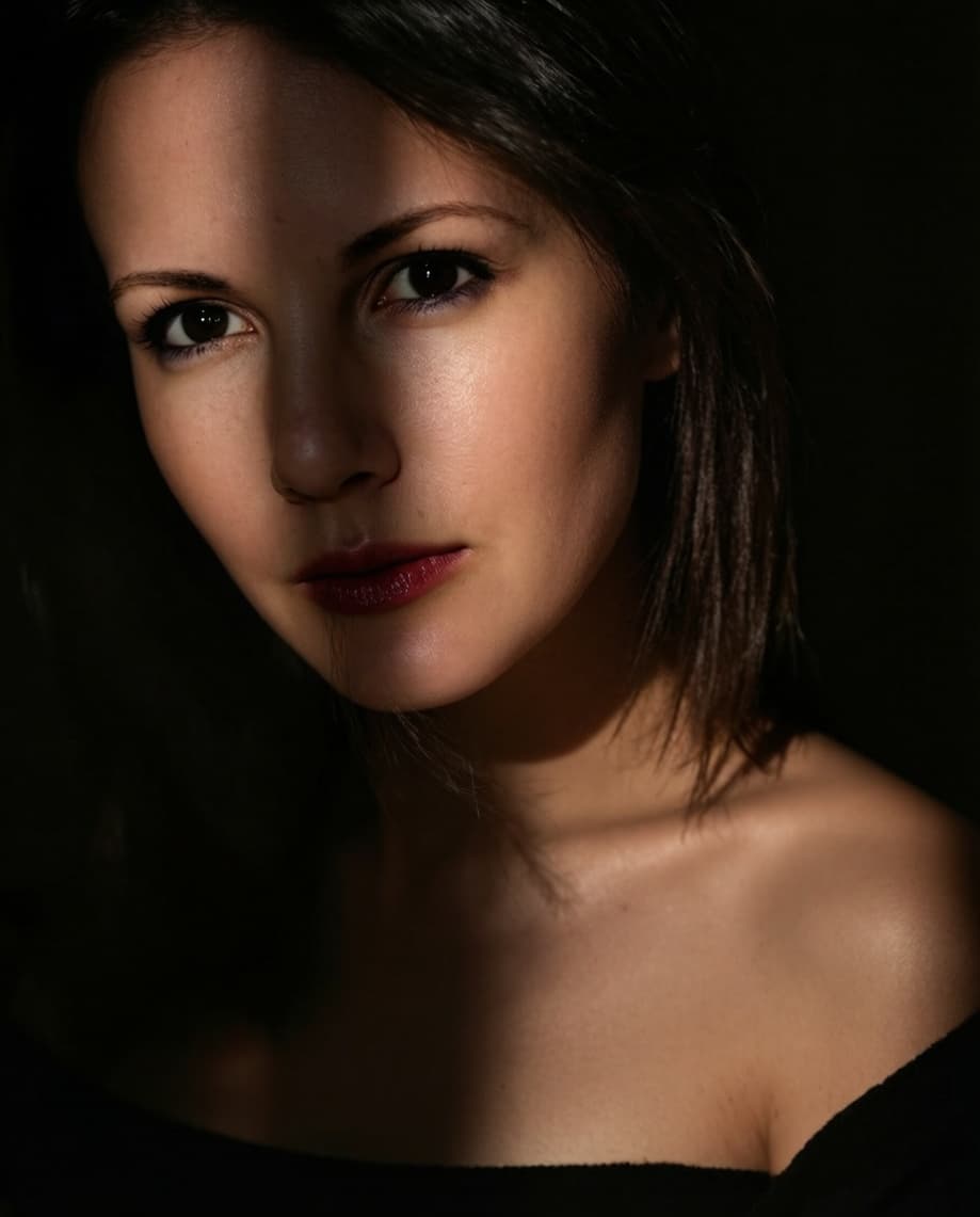 Moody dramatic portrait