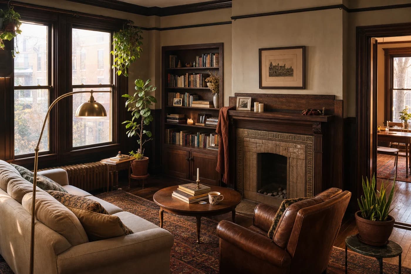 Sasha's warm Central West End living room